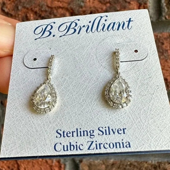 Anthropologie 925 Sterling Silver Dangle Earrings NWT - Picture 3 of 4
